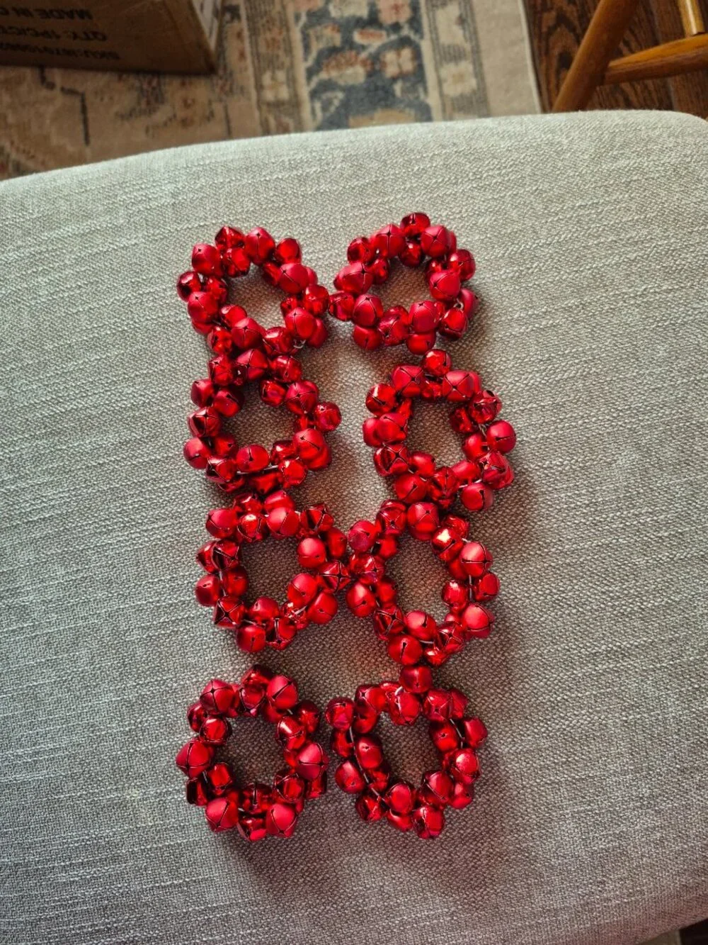 8 jingle bell napkin holder